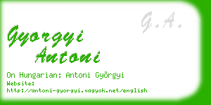 gyorgyi antoni business card
